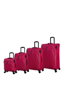 It Luggage Trinary Magenta Blush 4pc Suitcase Set