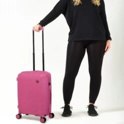 IT Luggage Spontaneous - Cabin (Azalea Pink) 19 IT Luggage Spontaneous - Cabin (Azalea Pink) -Luggage World Shop it Luggage MAR23 04 V2 PINK NO POCKET